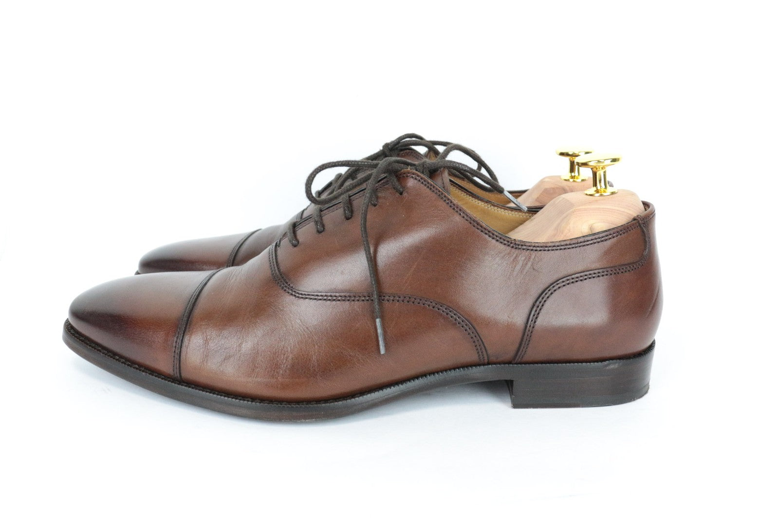 SUITSUPPLY Men's Casual Shoes EU41.5 Brown Leather Low-Top Relaxed Style