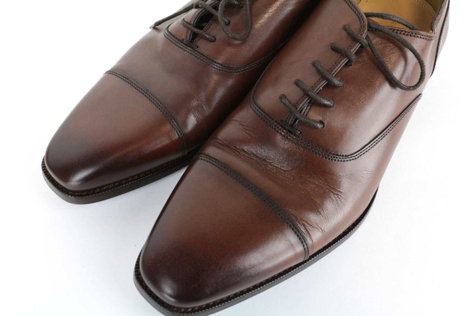 SUITSUPPLY Men's Casual Shoes EU41.5 Brown Leather Low-Top Relaxed Style