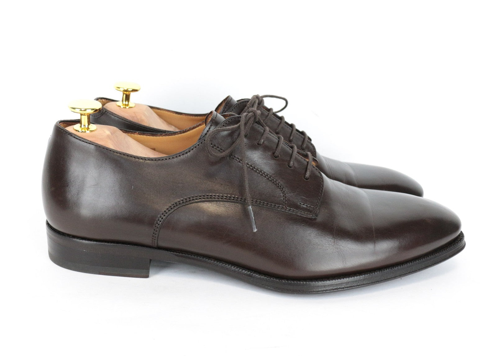 SUITSUPPLY vyriški laisvalaikio batai, EU43, tamsiai rudi, odiniai, klasikinio stiliaus 