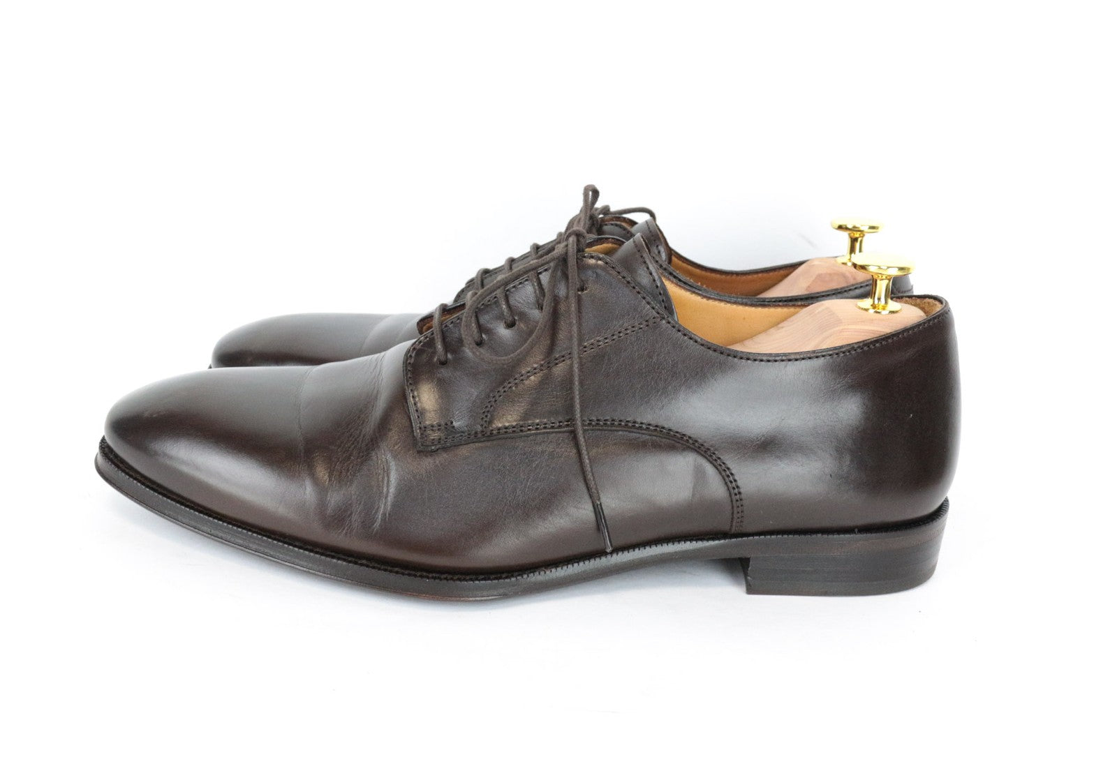 SUITSUPPLY vyriški laisvalaikio batai, EU43, tamsiai rudi, odiniai, klasikinio stiliaus 