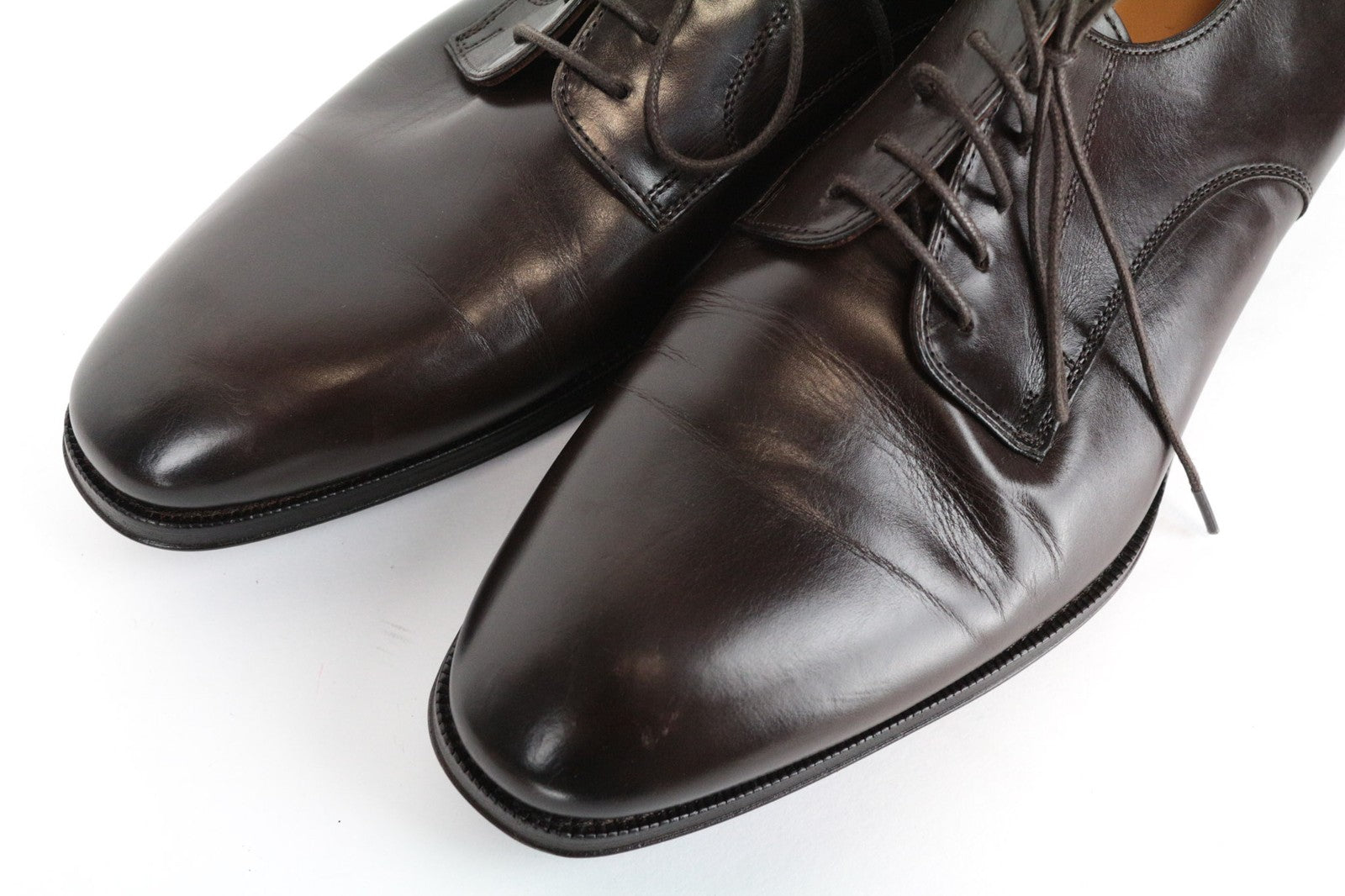 SUITSUPPLY vyriški laisvalaikio batai, EU43, tamsiai rudi, odiniai, klasikinio stiliaus 