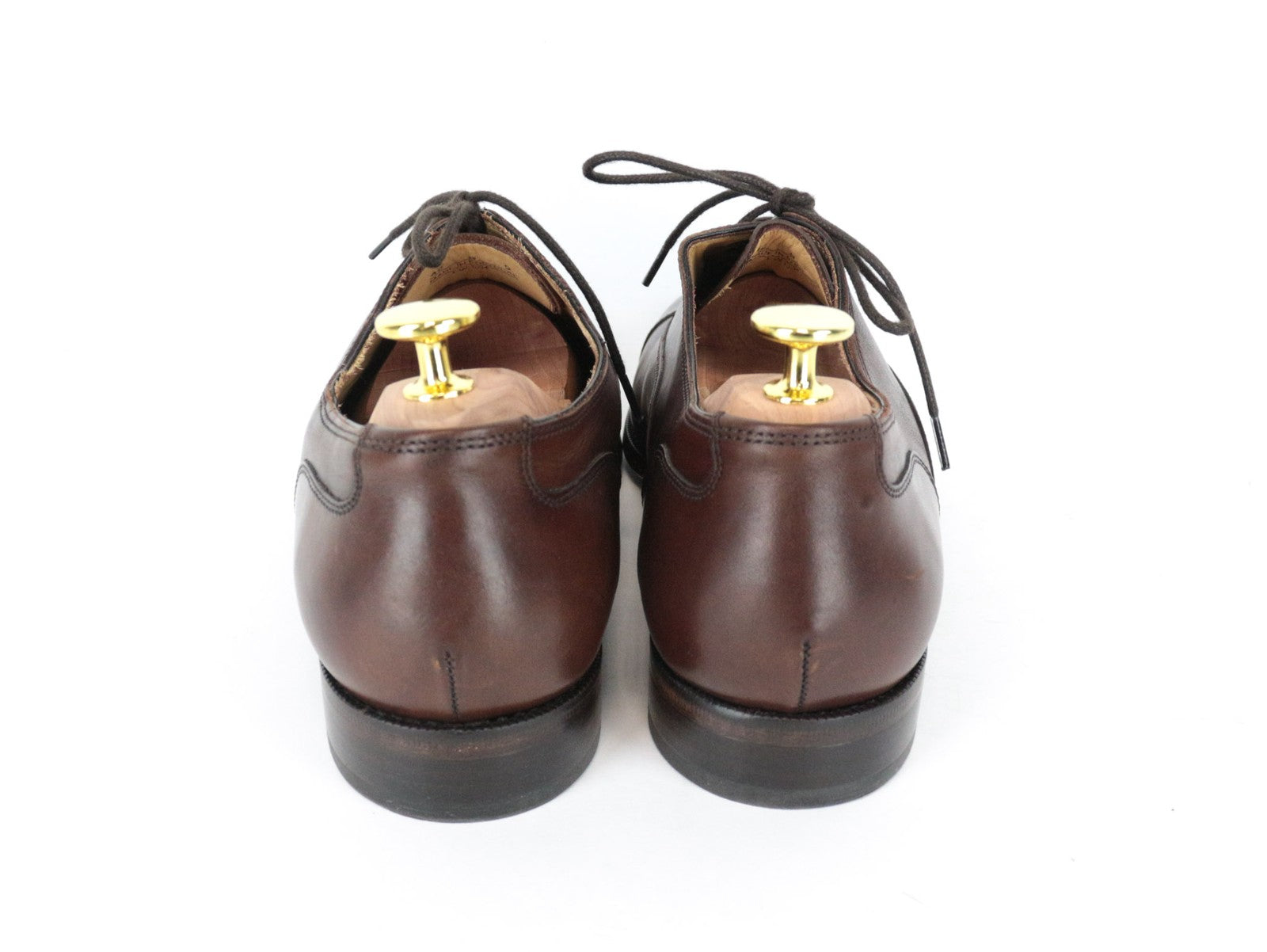 SUITSUPPLY Men's Casual Shoes EU42 Brown Leather Low-Top Classic Lace Up