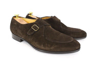 SUITSUPPLY vyriški laisvalaikio batai EU45 rudi odiniai sagtimis klasikinio stiliaus 