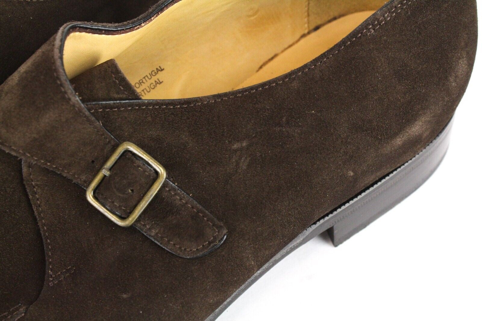 SUITSUPPLY vyriški laisvalaikio batai EU45 rudi odiniai sagtimis klasikinio stiliaus 