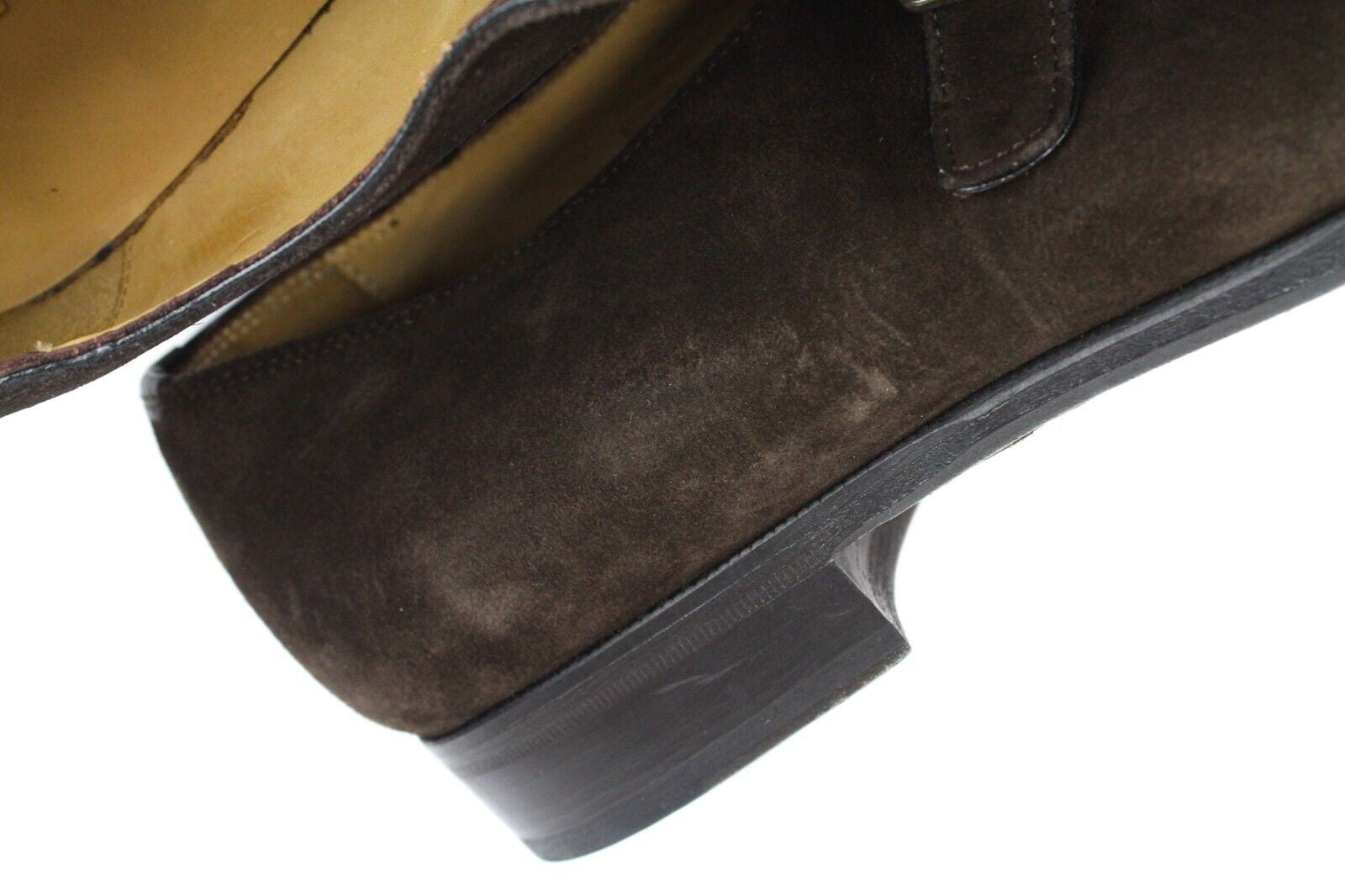 SUITSUPPLY vyriški laisvalaikio batai EU45 rudi odiniai sagtimis klasikinio stiliaus 