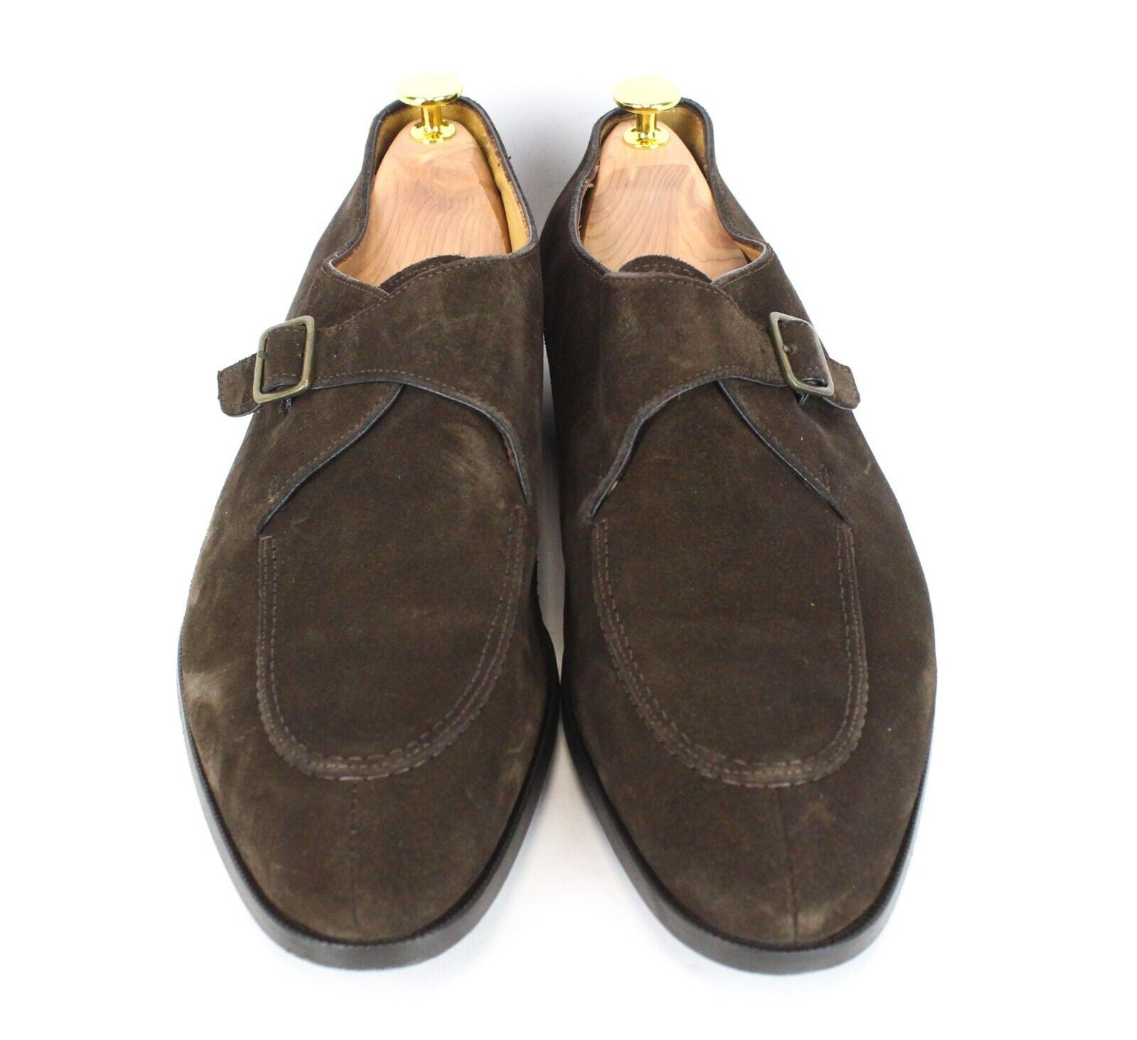 SUITSUPPLY vyriški laisvalaikio batai EU45 rudi odiniai sagtimis klasikinio stiliaus 