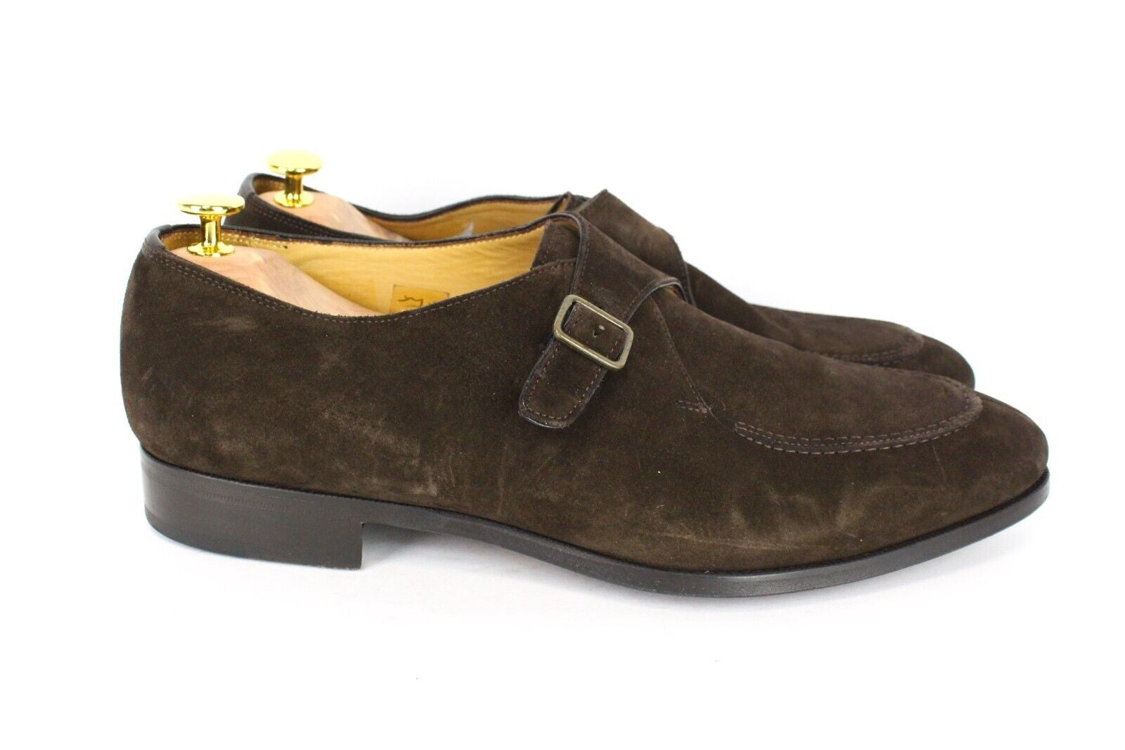 SUITSUPPLY vyriški laisvalaikio batai EU45 rudi odiniai sagtimis klasikinio stiliaus 