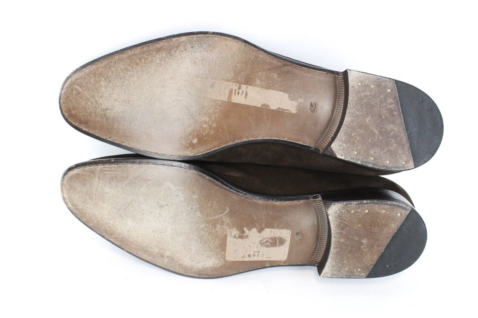 SUITSUPPLY vyriški laisvalaikio batai EU45 rudi odiniai sagtimis klasikinio stiliaus 