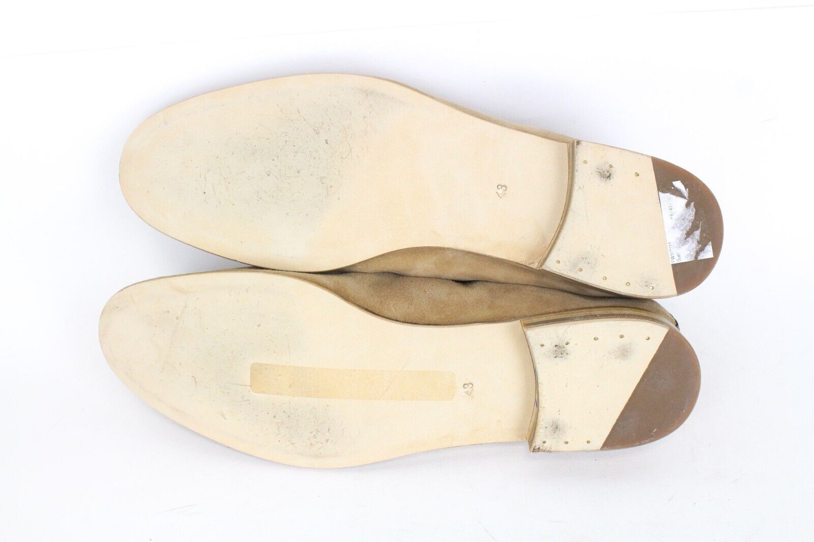 SUITSUPPLY Men's Casual Shoes EU43 Brown Leather Suede Slip On Loafers Classic