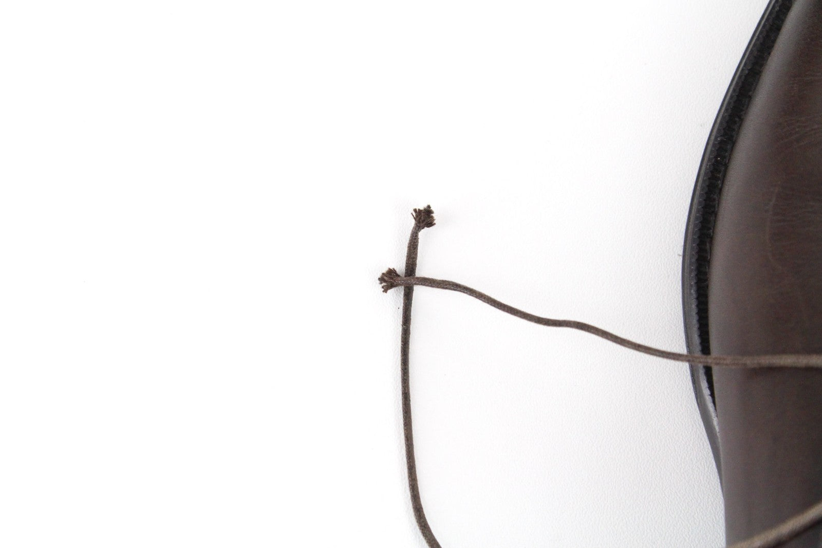 SUITSUPPLY tamsiai rudi EU44 odiniai žemapadžiai vyriški batai su raišteliais, UK10 klasikiniai 