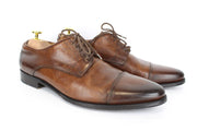 SUITSUPPLY Men's Brown Leather EU43 Lace-Up Low Top Dressy Casual Shoes