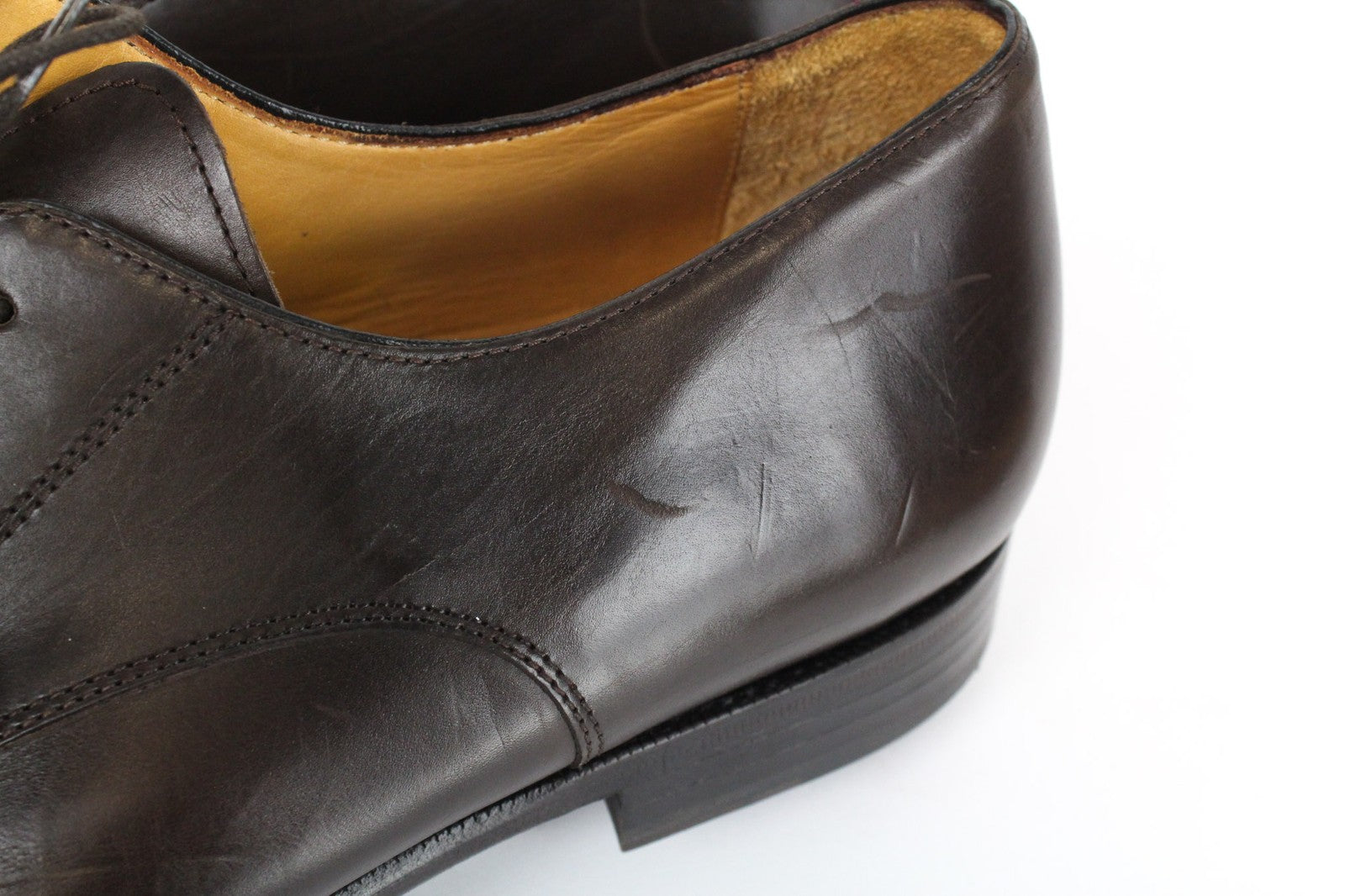SUITSUPPLY EU45 rudi odiniai vyriški batai su raišteliais, klasikiniai, stilingi batai 