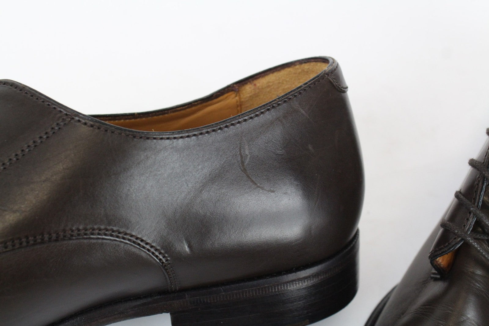 SUITSUPPLY EU45 rudi odiniai vyriški batai su raišteliais, klasikiniai, stilingi batai 