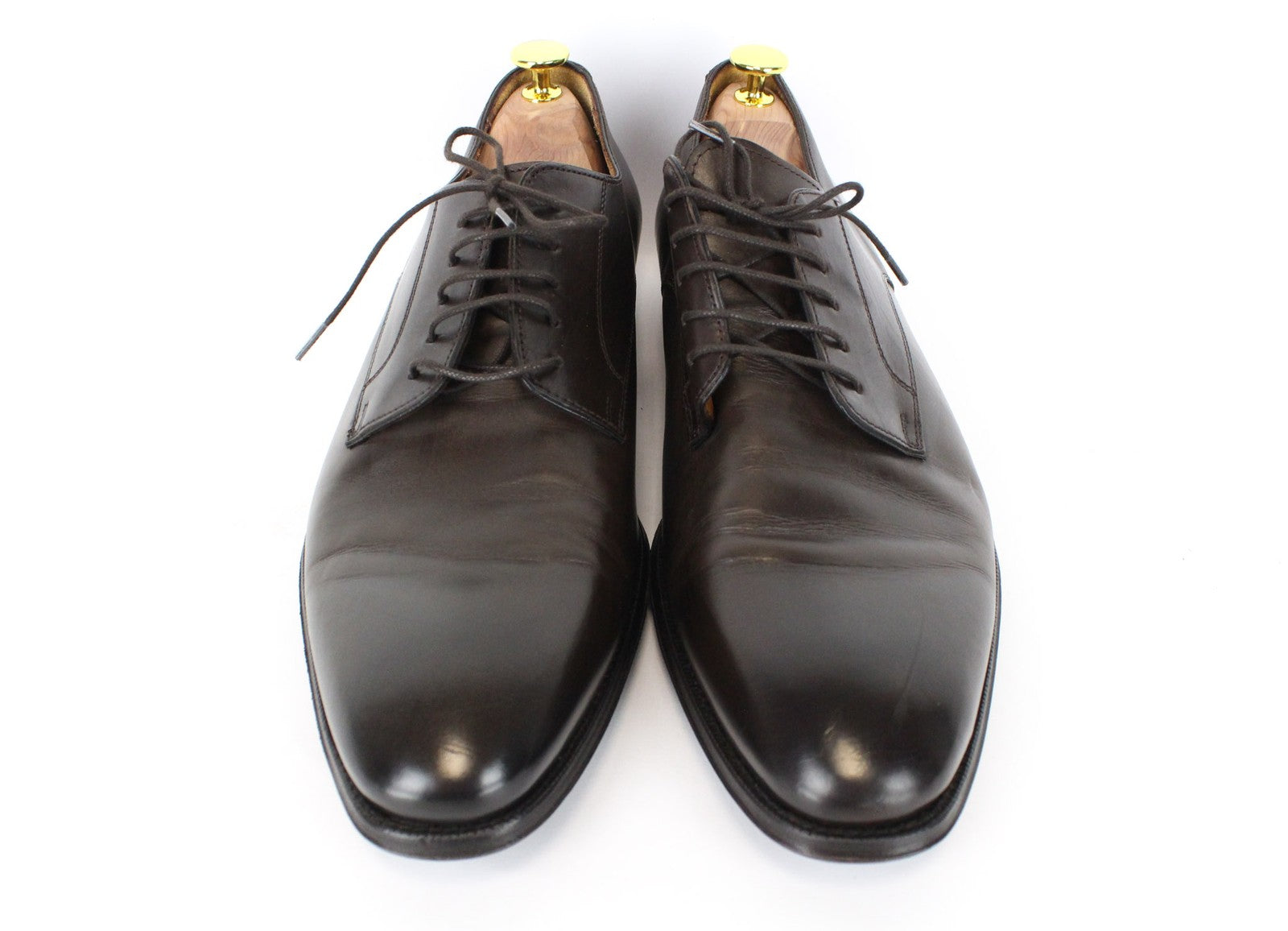 SUITSUPPLY EU45 rudi odiniai vyriški batai su raišteliais, klasikiniai, stilingi batai 