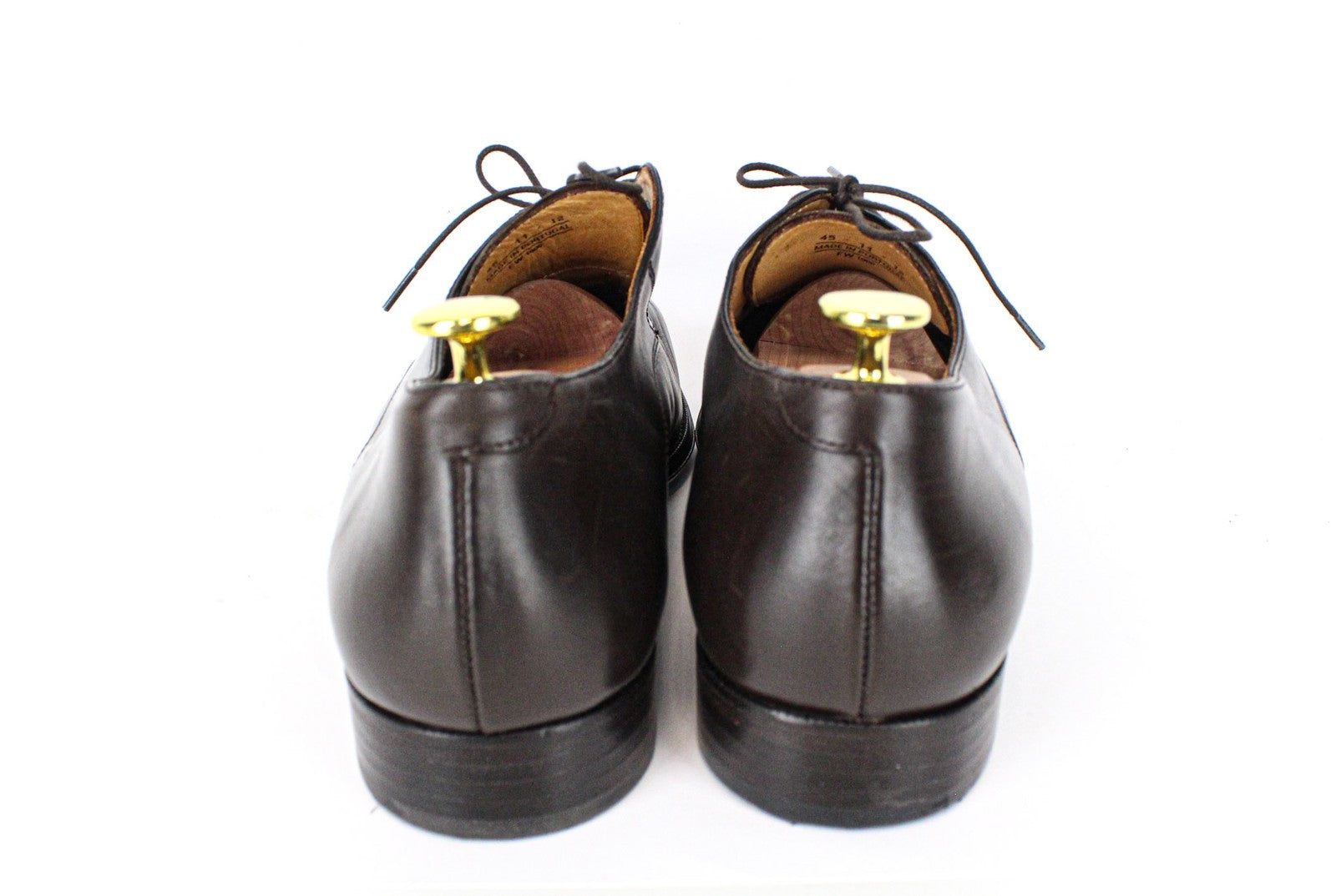 SUITSUPPLY EU45 rudi odiniai vyriški batai su raišteliais, klasikiniai, stilingi batai 
