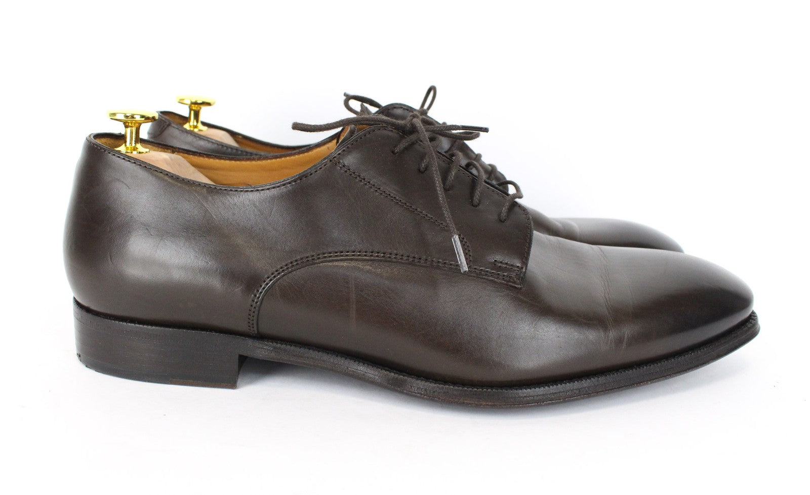 SUITSUPPLY EU45 rudi odiniai vyriški batai su raišteliais, klasikiniai, stilingi batai 