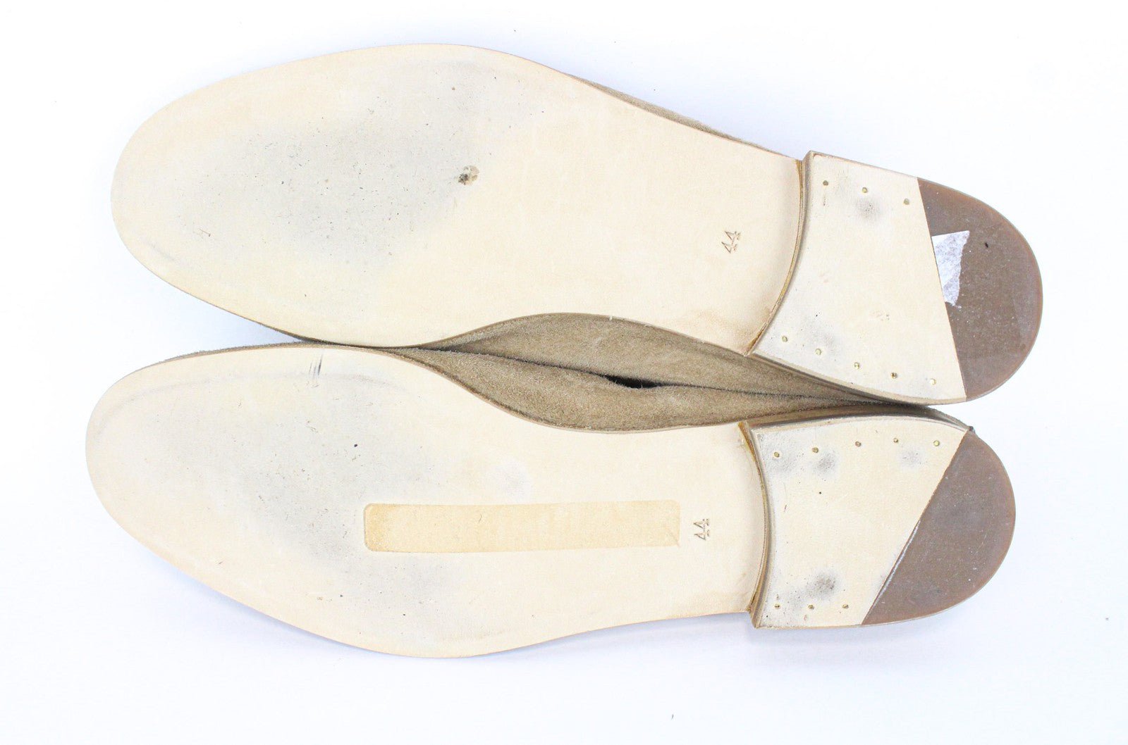 SUITSUPPLY vyriški mokasinai, EU44, šviesiai rudi, zomšiniai, užsegami, klasikiniai bateliai 