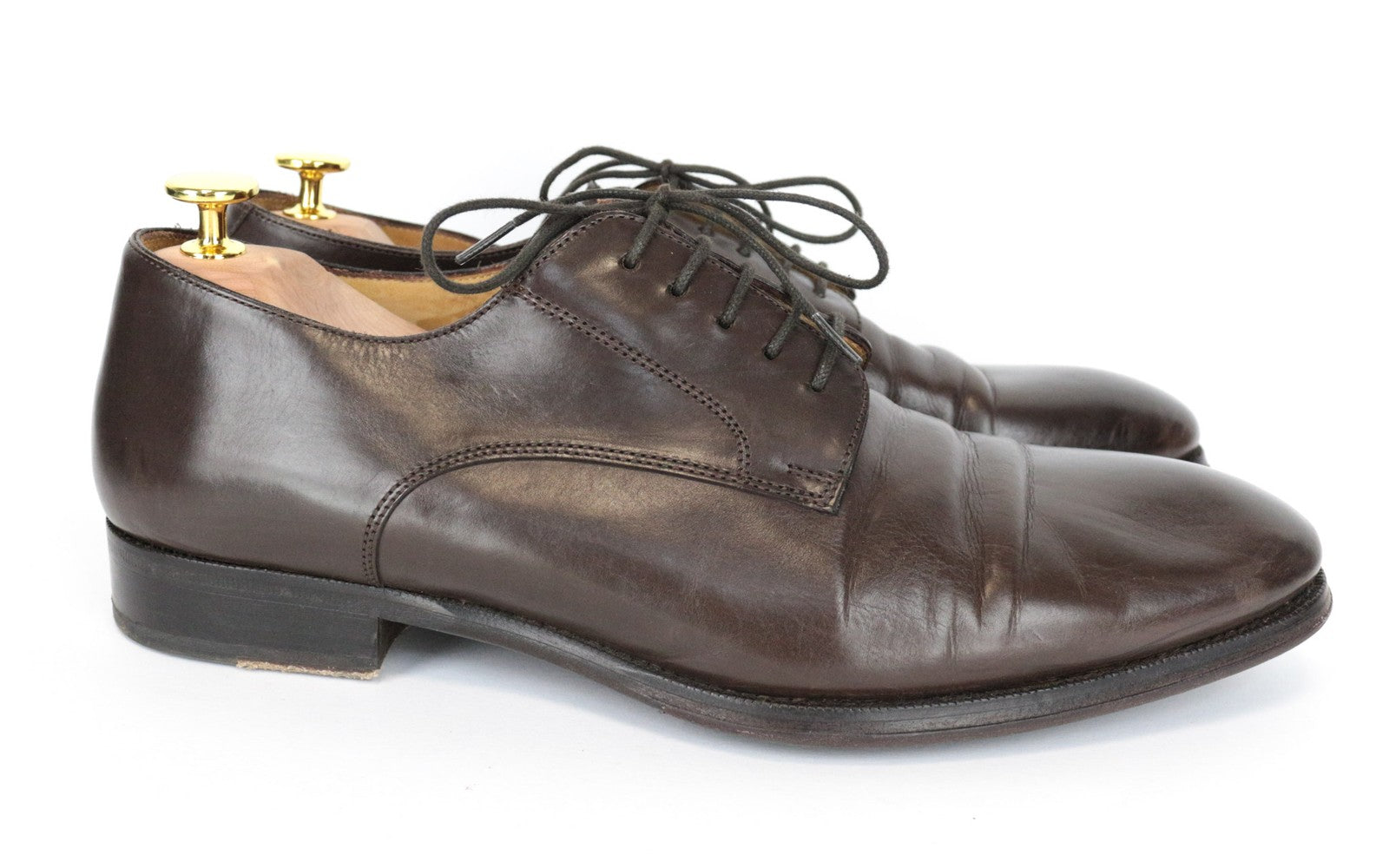 SUITSUPPLY vyriški laisvalaikio batai EU43 rudi odiniai žemapadžiai klasikiniai UK9 elegantiški 