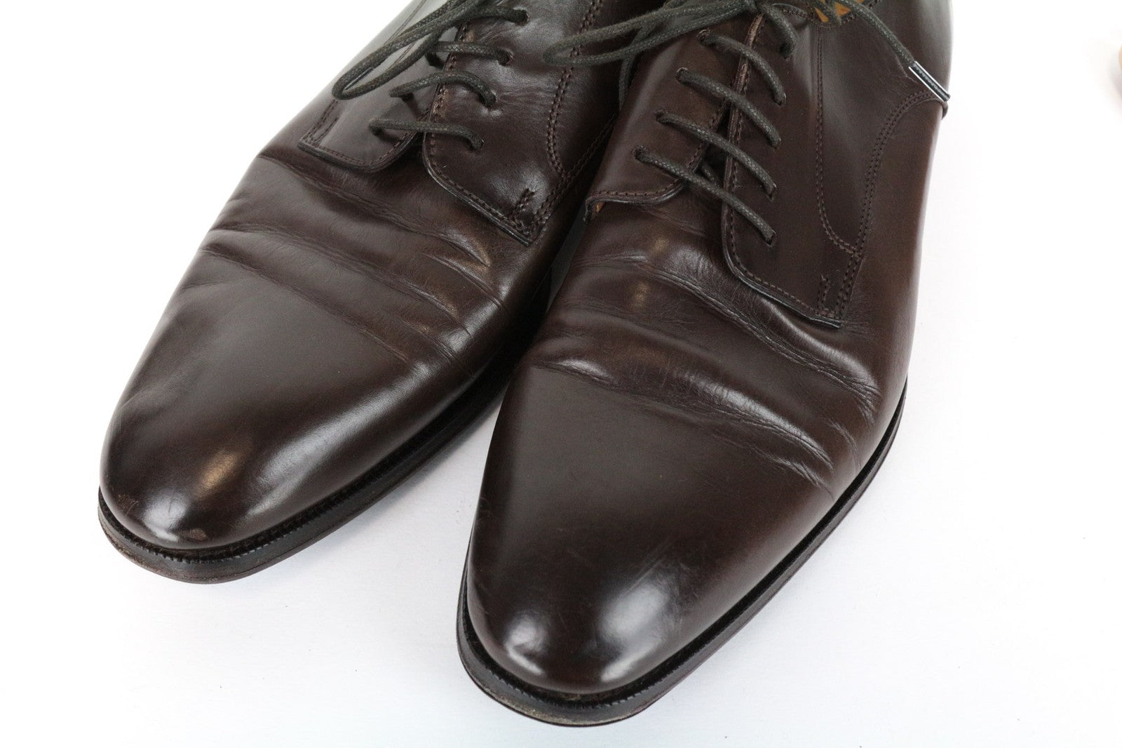 SUITSUPPLY vyriški laisvalaikio batai EU43 rudi odiniai žemapadžiai klasikiniai UK9 elegantiški 