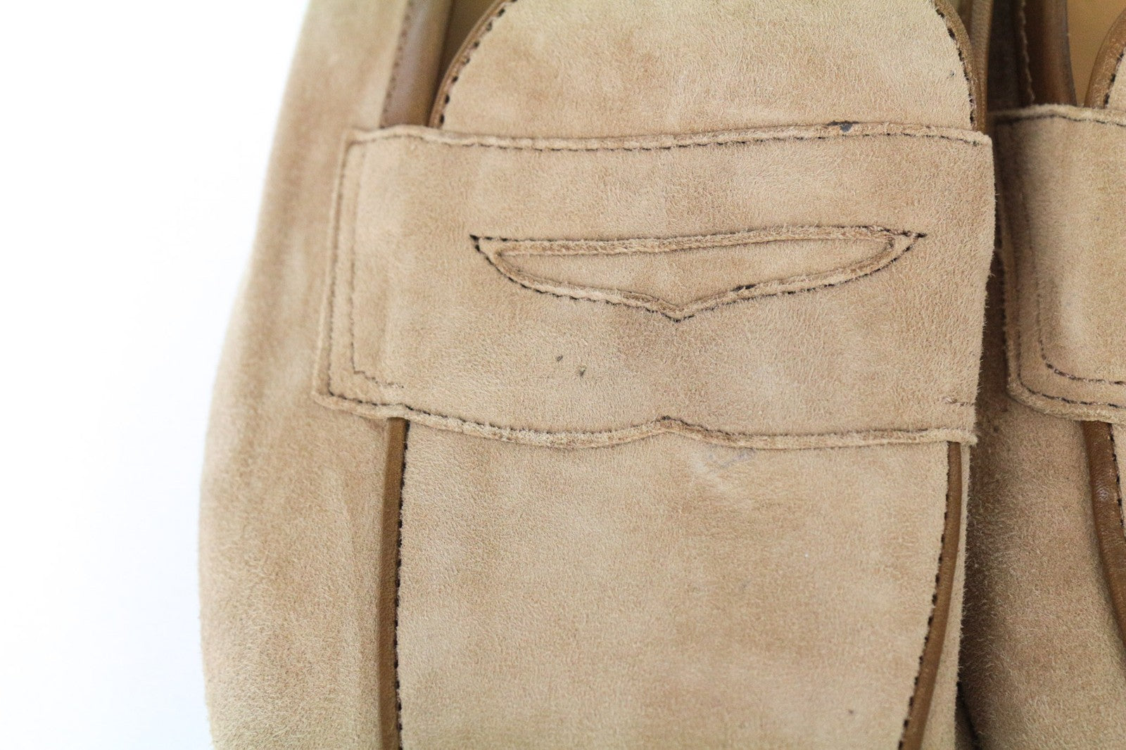 SUITSUPPLY vyriški batai EU43 rudi užsegami zomšos žemi bateliai klasikinio stiliaus 