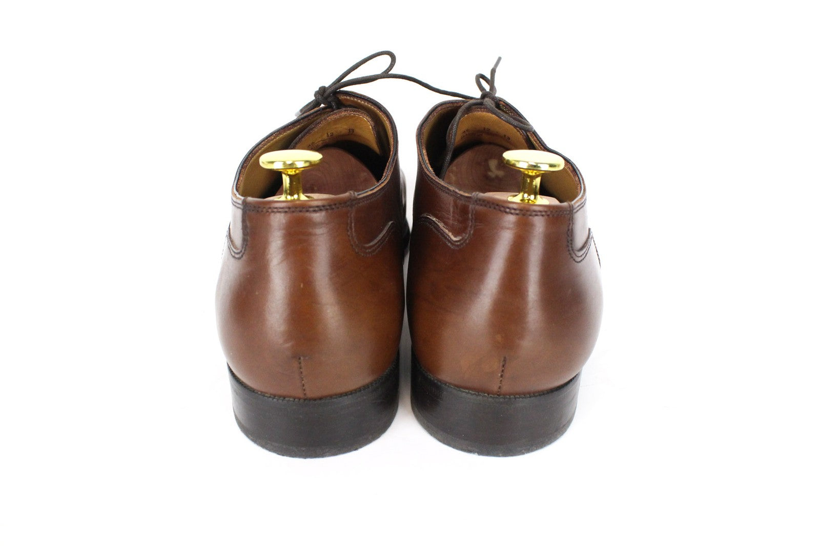 SUITSUPPLY Men's Formal Shoes EU46 Brown Leather Low-Top Classic Laced