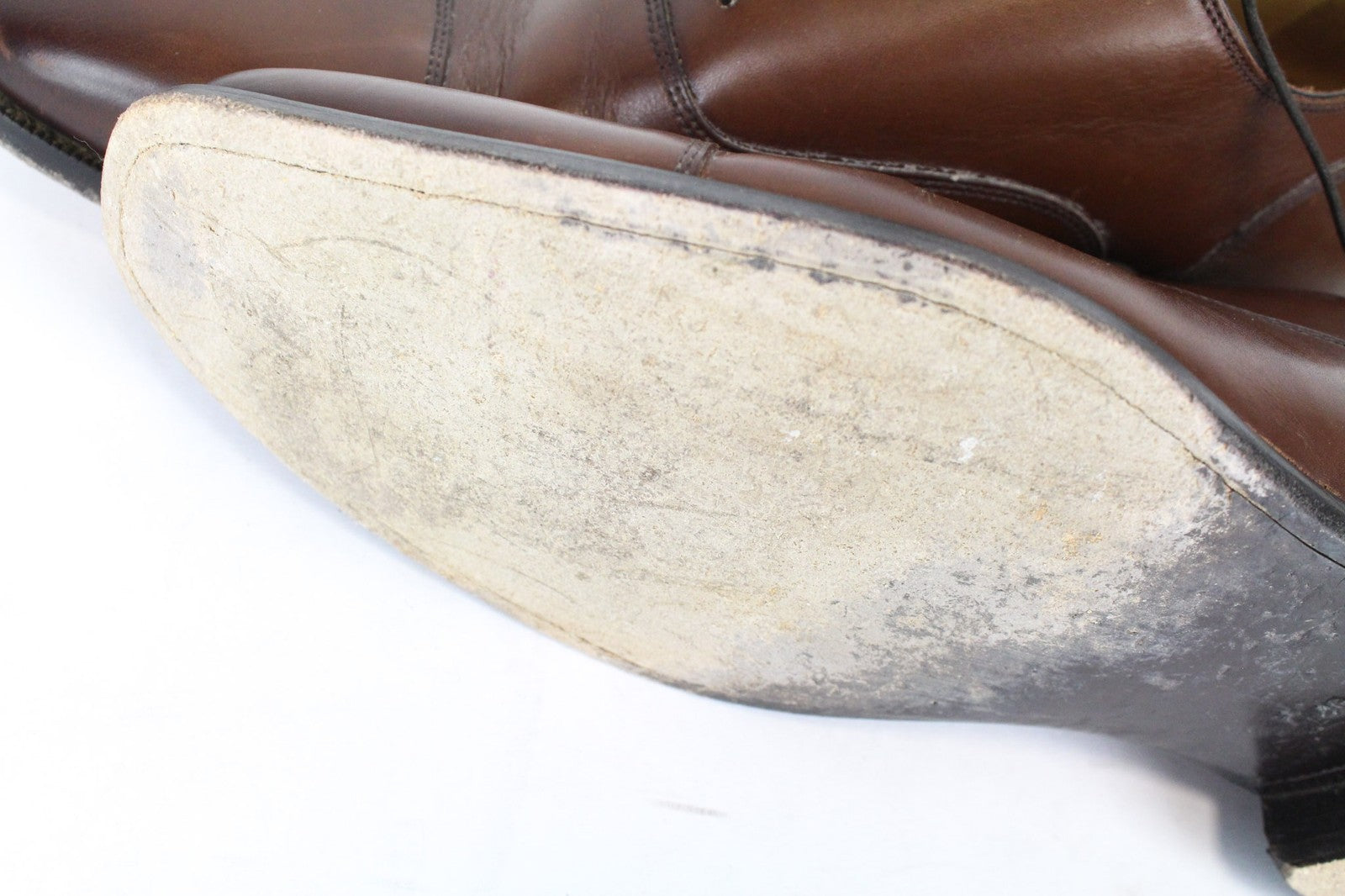 SUITSUPPLY Men's Formal Shoes EU46 Brown Leather Low-Top Classic Laced