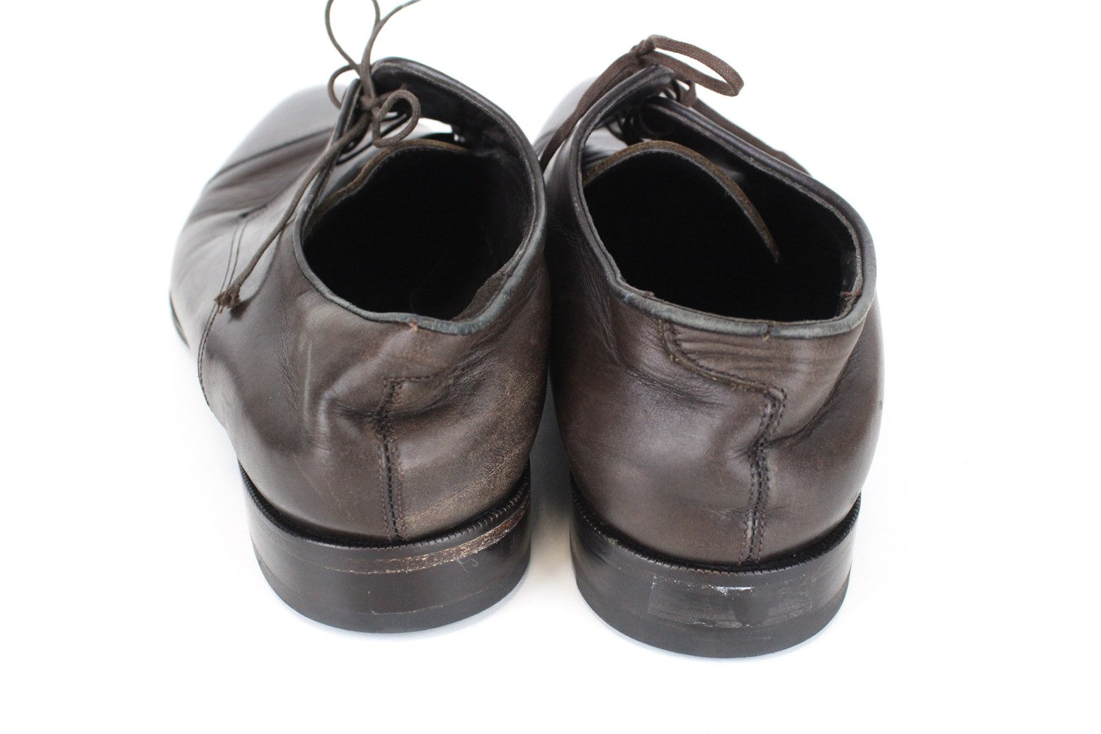 SUITSUPPLY Men's EU43 Shoes Brown Leather Lace-Up Classic Smart Style