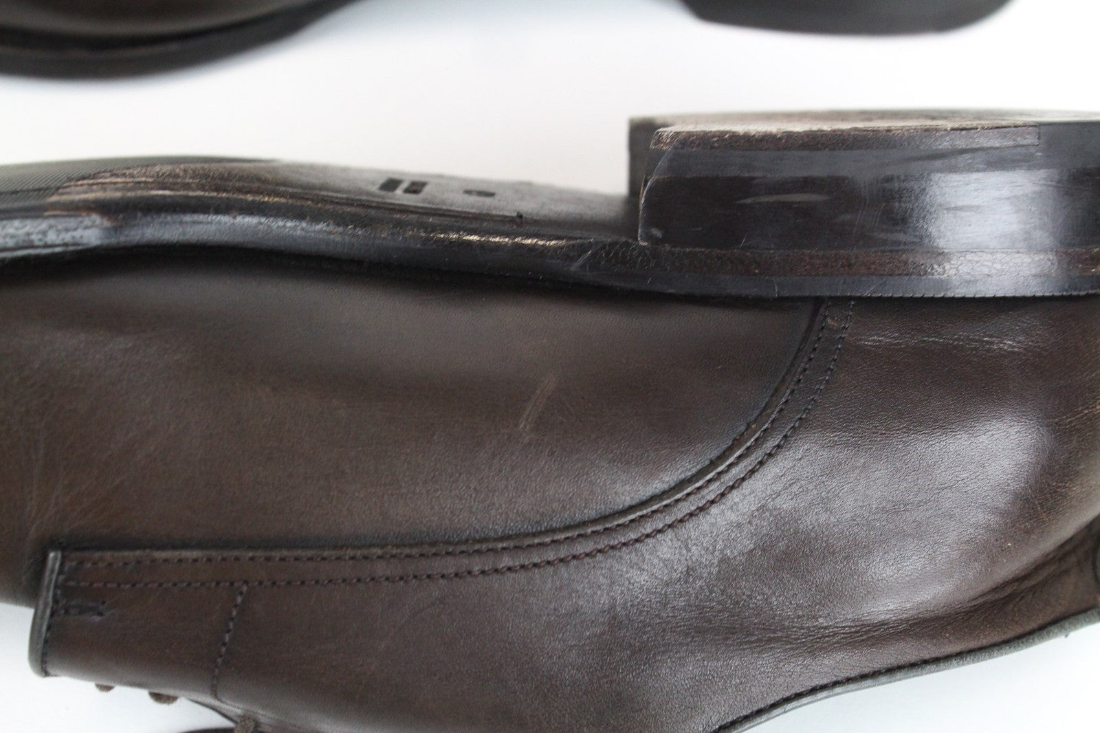 SUITSUPPLY Men's EU43 Shoes Brown Leather Lace-Up Classic Smart Style