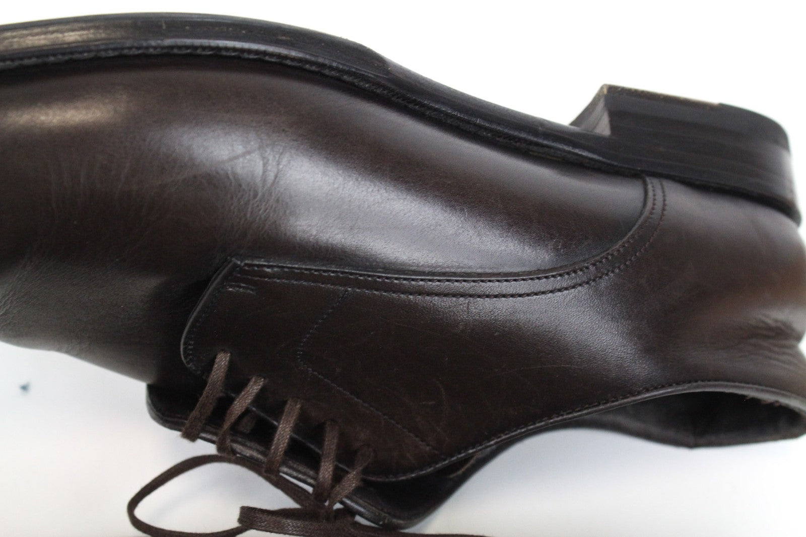 SUITSUPPLY Men's EU43 Shoes Brown Leather Lace-Up Classic Smart Style