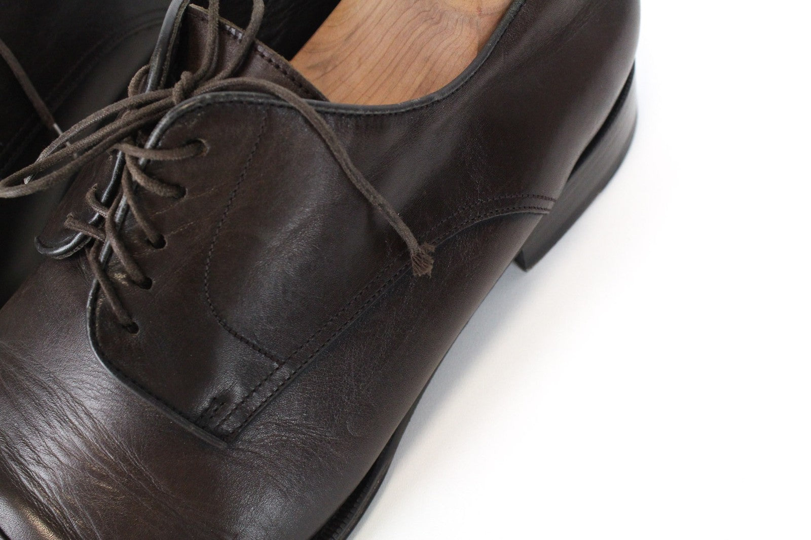 SUITSUPPLY Men's EU43 Shoes Brown Leather Lace-Up Classic Smart Style