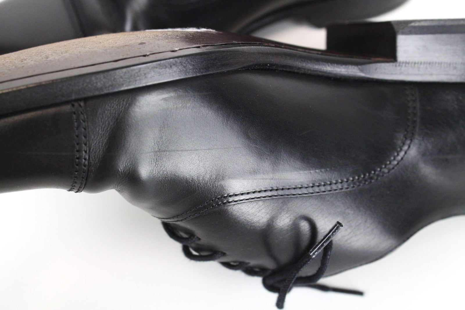 SUITSUPPLY vyriški formalūs batai EU40 juodos odos klasikiniai batai su raišteliais 