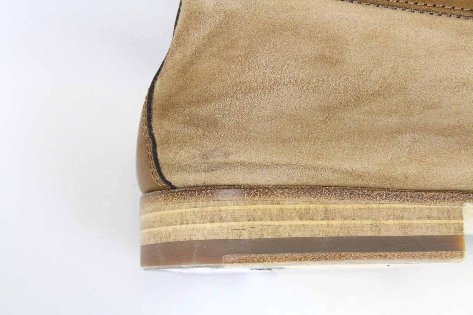 SUITSUPPLY vyriški batai UK9 EU43 šviesiai rudi užsegami mokasinai iš zomšos, laisvalaikio stiliaus 