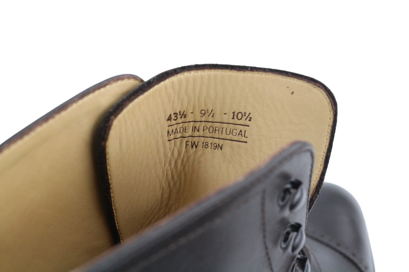 SUITSUPPLY EU43.5 rudi aukštakulniai vyriški klasikiniai formalūs odiniai batai su raišteliais 