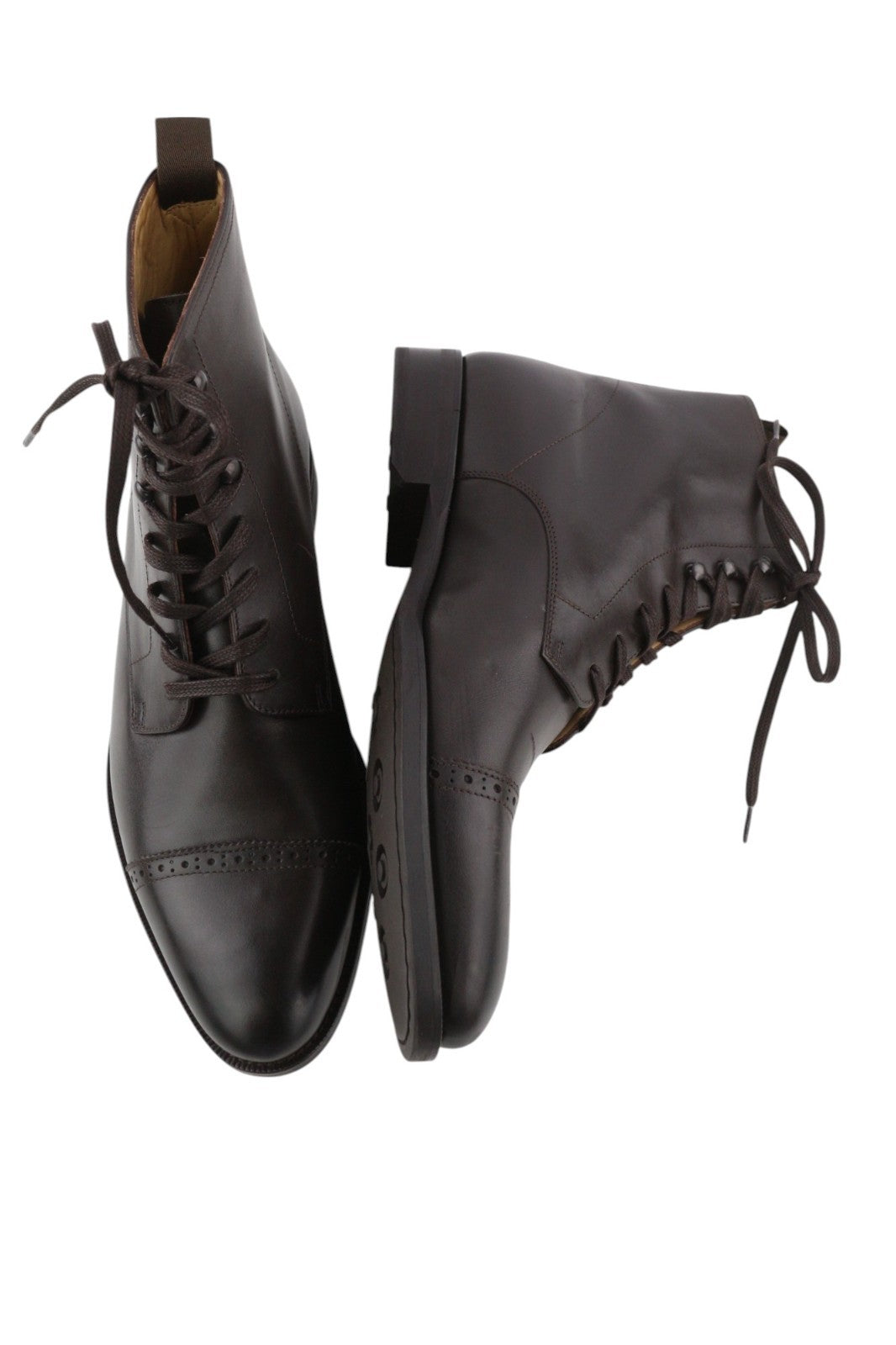 SUITSUPPLY EU43.5 rudi aukštakulniai vyriški klasikiniai formalūs odiniai batai su raišteliais 