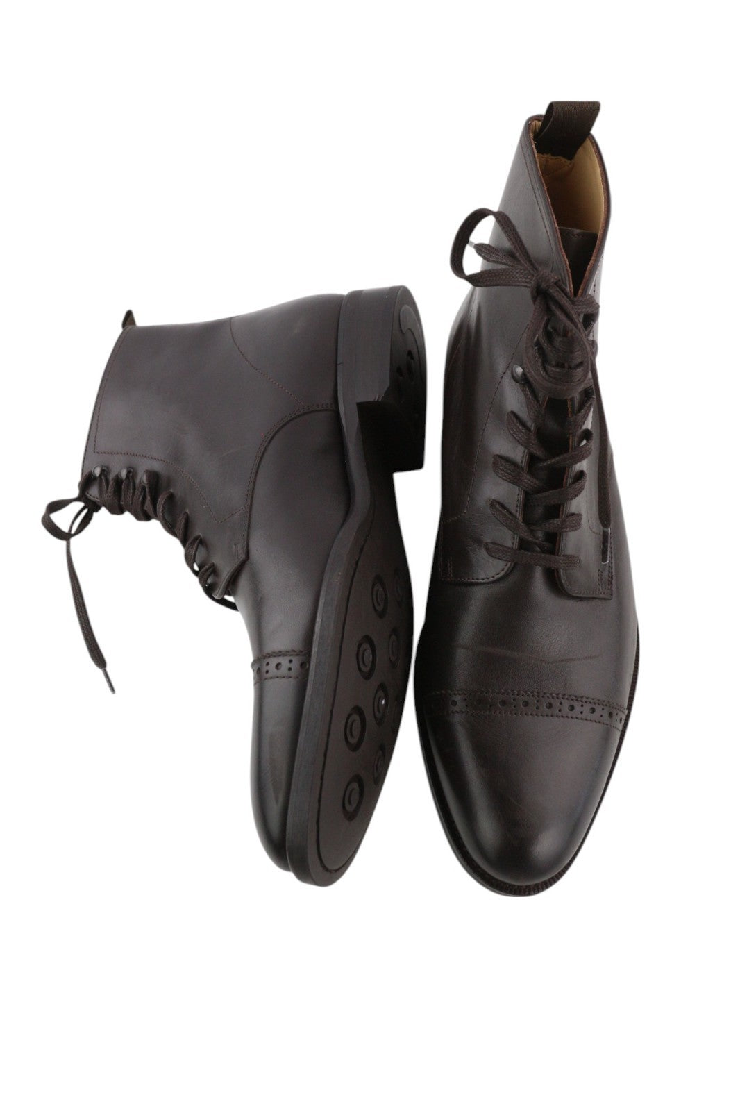 SUITSUPPLY EU43.5 rudi aukštakulniai vyriški klasikiniai formalūs odiniai batai su raišteliais 