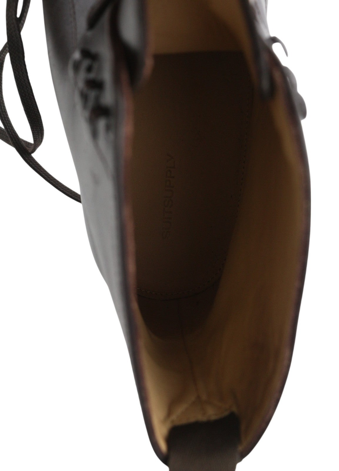 SUITSUPPLY EU43.5 rudi aukštakulniai vyriški klasikiniai formalūs odiniai batai su raišteliais 