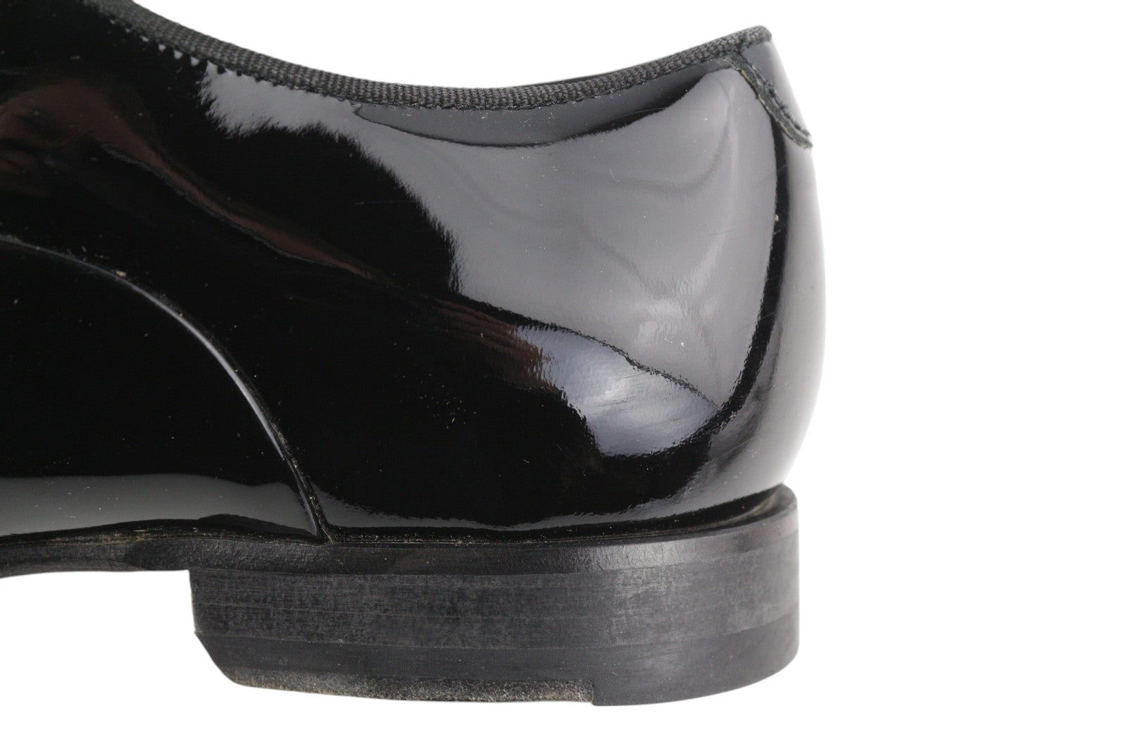 SUITSUPPLY Men Shoes EU41.5 Black Lacquered Classic Formal Laced Low-Top