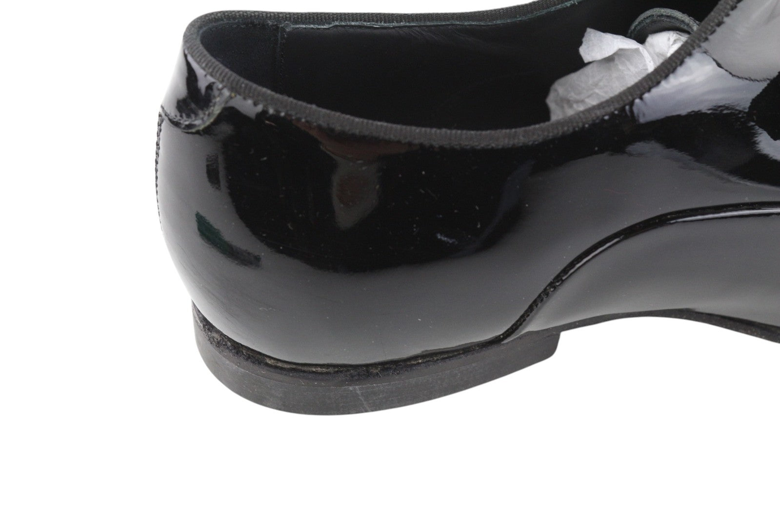 SUITSUPPLY Men Shoes EU41.5 Black Lacquered Classic Formal Laced Low-Top