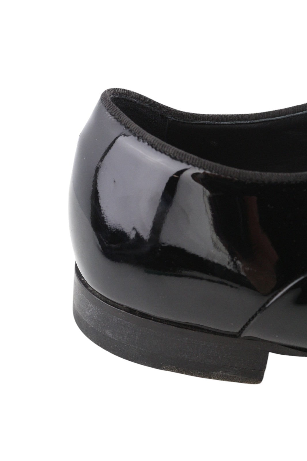 SUITSUPPLY Men Shoes EU41.5 Black Lacquered Classic Formal Laced Low-Top