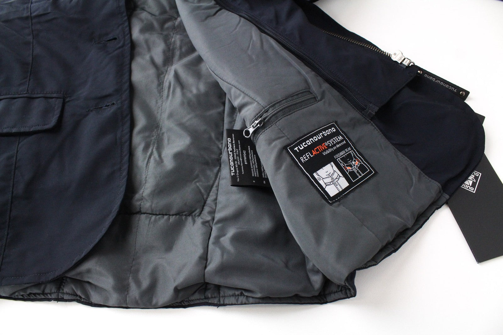 TUCANO URBANO Freccia moteriška 2XS tamsiai mėlyna vandeniui atspari vėjo neperpučiama striukė 