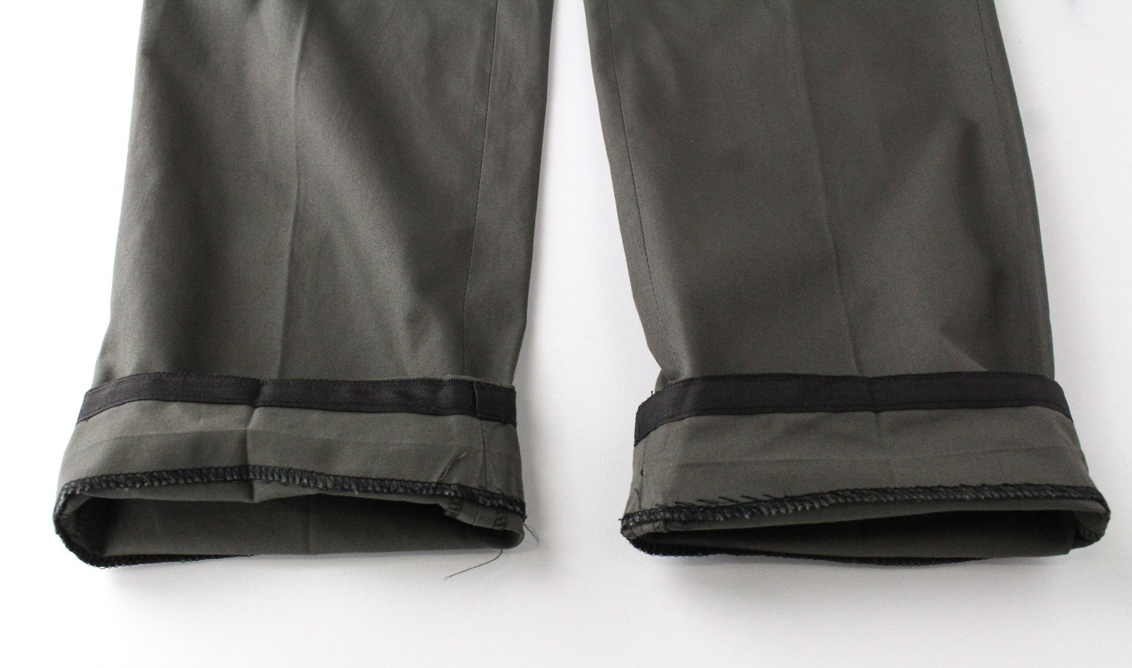 SUITSUPPLY Soho Men's Trousers UK38S Green Cotton Pleated Smart Casual