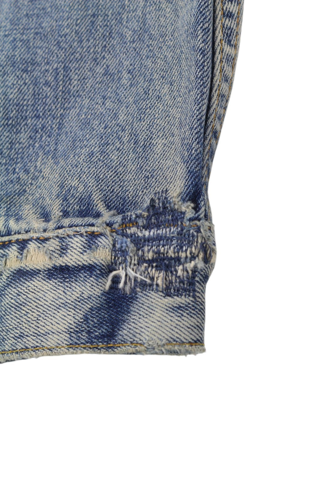 NUDIE JEANS Billy Men Jacket M Shimmering Indigo Faded Ripped Distress Logo