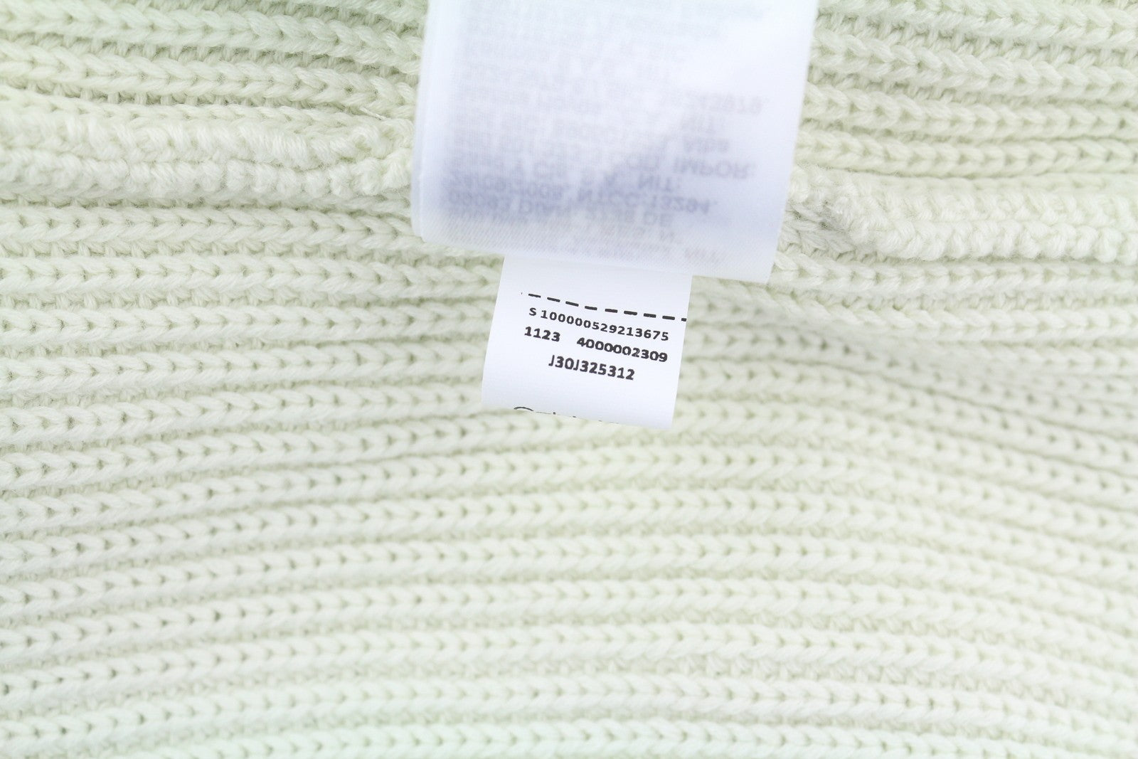 CALVIN KLEIN Stitch Blocking vyriškas megztinis S dydžio, su baltu dryžuotu megztiniu užsegimu. 