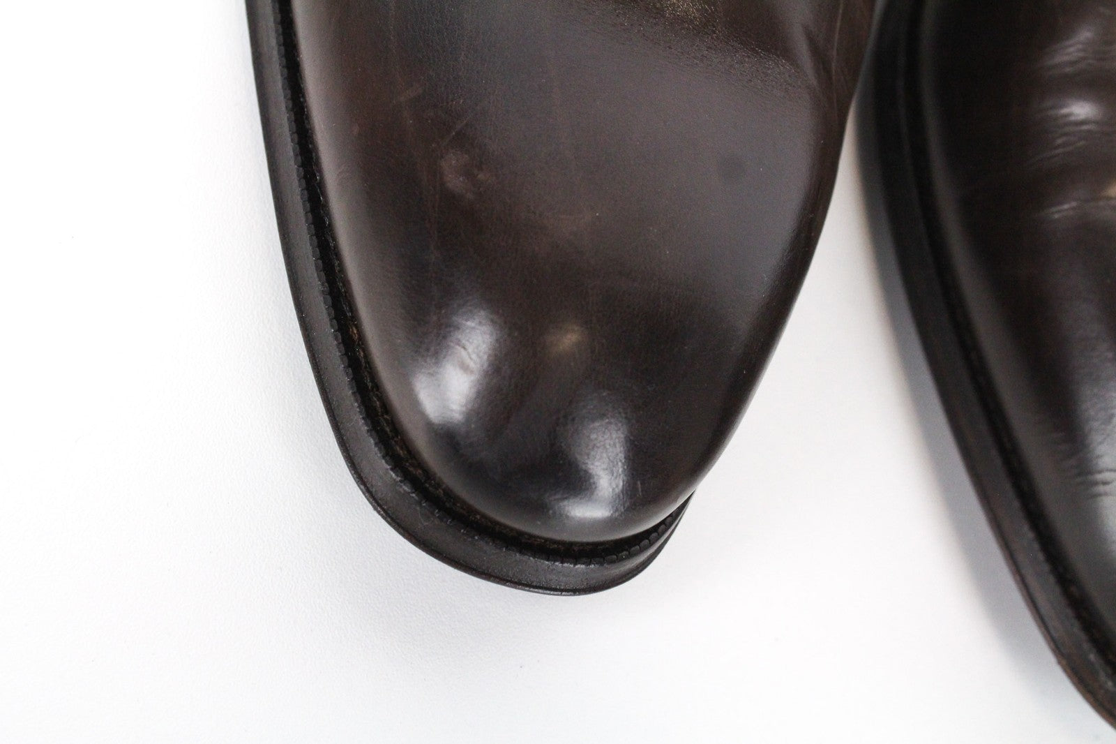 SUITSUPPLY Men's Shoes EU43 Brown Leather Formal Laced Classic Low-Top