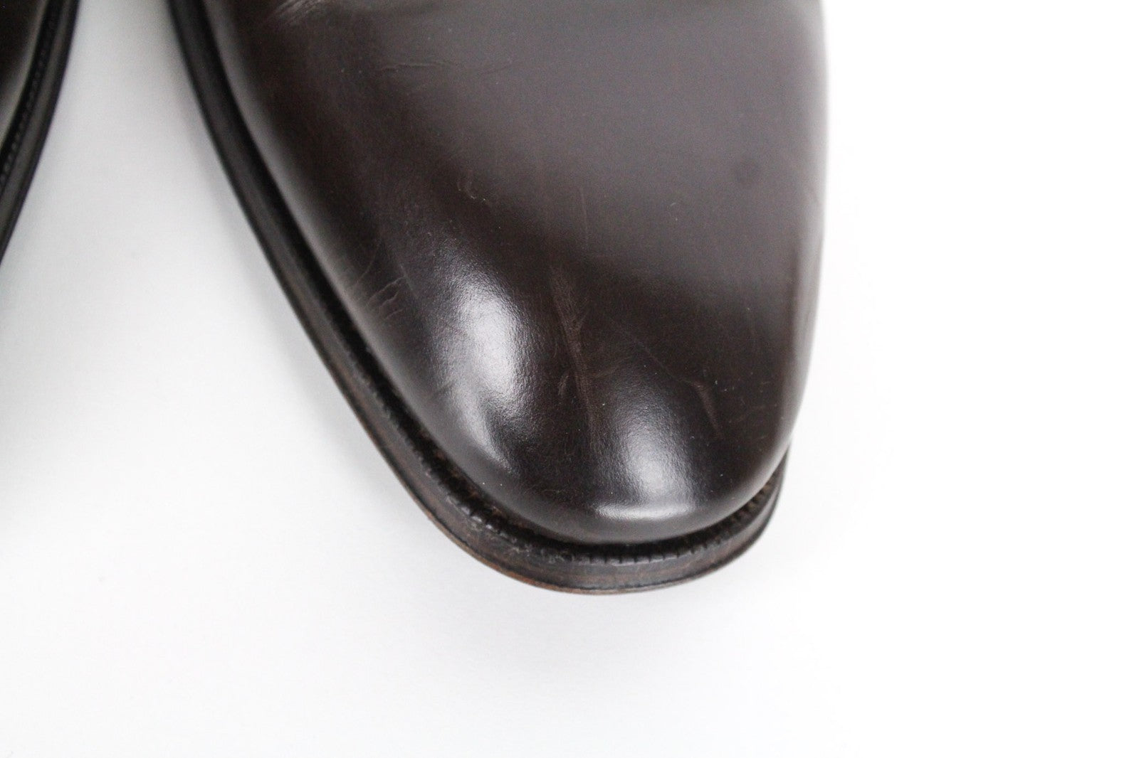 SUITSUPPLY Men's Shoes EU43 Brown Leather Formal Laced Classic Low-Top