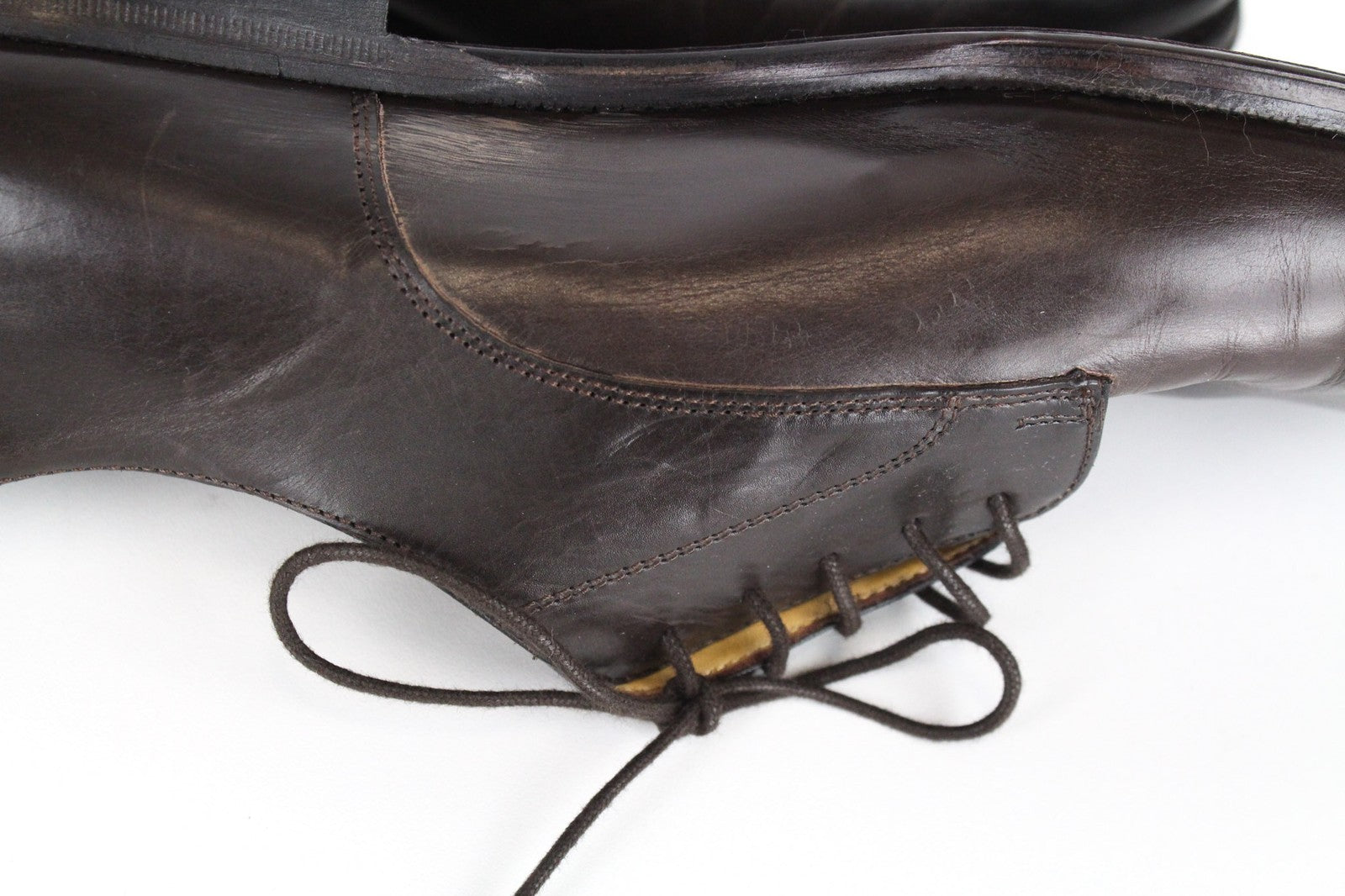 SUITSUPPLY Men's Shoes EU44.5 Brown Leather Laced Formal Low-Top Classic