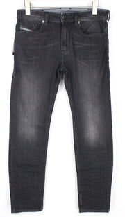 DIESEL Thommer 0687J vyriški džinsai W32/L30 Slim Skinny pilki medvilniniai skalbti džinsai 