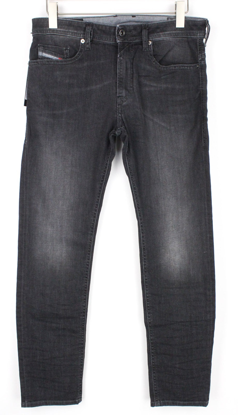 DIESEL Thommer 0687J vyriški džinsai W32/L30 Slim Skinny pilki medvilniniai skalbti džinsai 