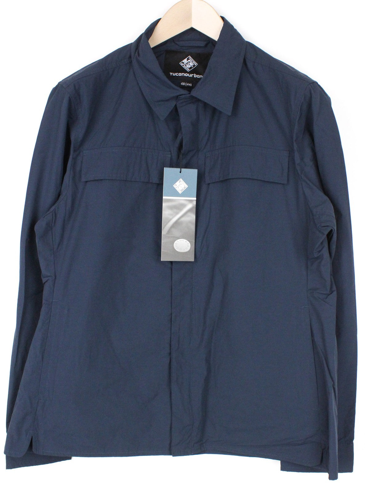 TUCANO URBANO Albertina Men's Jacket EU40 Blue Cotton Blend Lined Coat