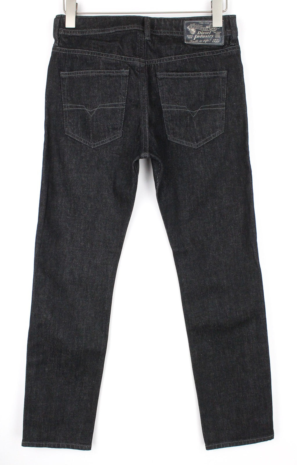 DIESEL Buster R8W58 vyriški džinsai W28/L30 pilki, ploni, siaurėjantys, tamprūs. 